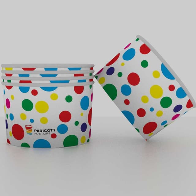 Paper Ice Cream Cups — 50ml Icecream Papercup