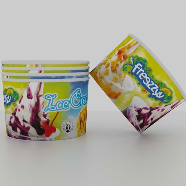 Paper Ice Cream Cups — 50ml Icecream Papercup