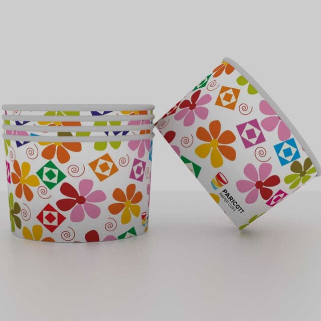 Paper Ice Cream Cups — 50ml Icecream Papercup