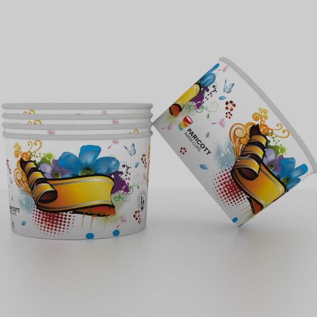 Paper Ice Cream Cups — 50ml Icecream Papercup