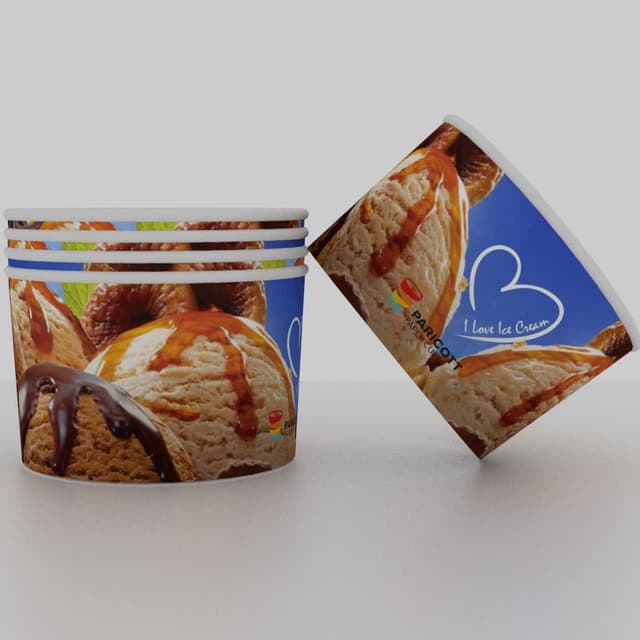 Paper Ice Cream Cups — 50ml Icecream Papercup