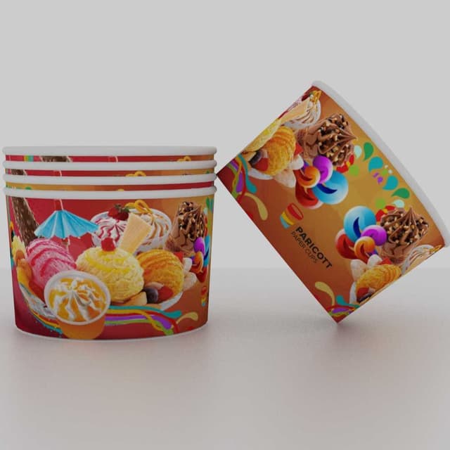 Paper Ice Cream Cups — 50ml Icecream Papercup