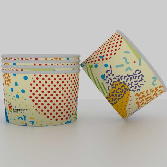 Paper Ice Cream Cups — 50ml Icecream Papercup