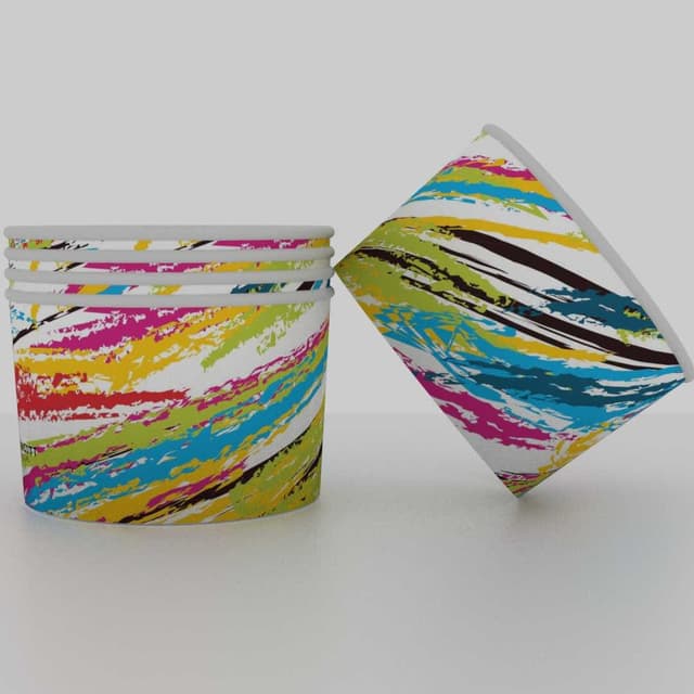 Paper Ice Cream Cups — 50ml Icecream Papercup