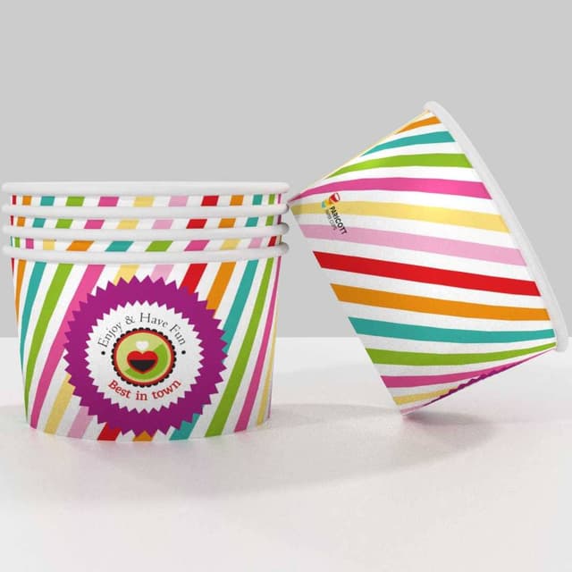 Paper Ice Cream Cups — 100ml Icecream Papercup