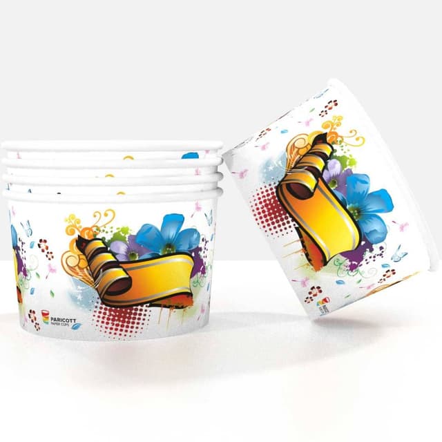 Paper Ice Cream Cups — 100ml Icecream Papercup