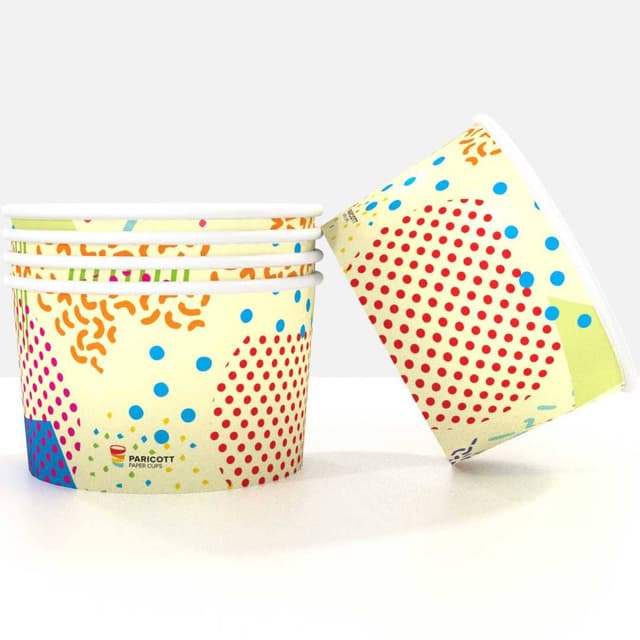 Paper Ice Cream Cups — 100ml Icecream Papercup