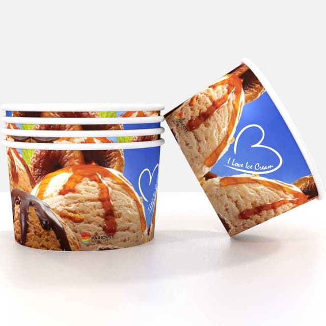 Paper Ice Cream Cups — 100ml Icecream Papercup