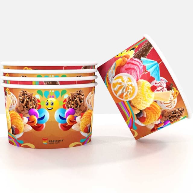 Paper Ice Cream Cups — 100ml Icecream Papercup
